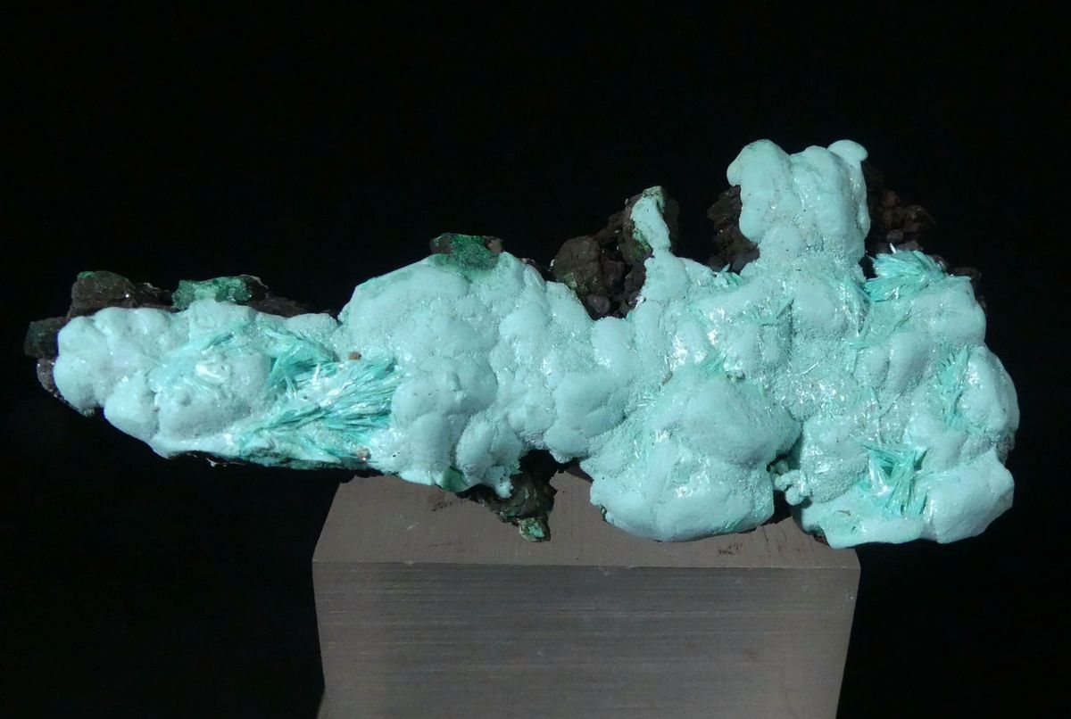 Aurichalcite On Rosasite Psm Azurite