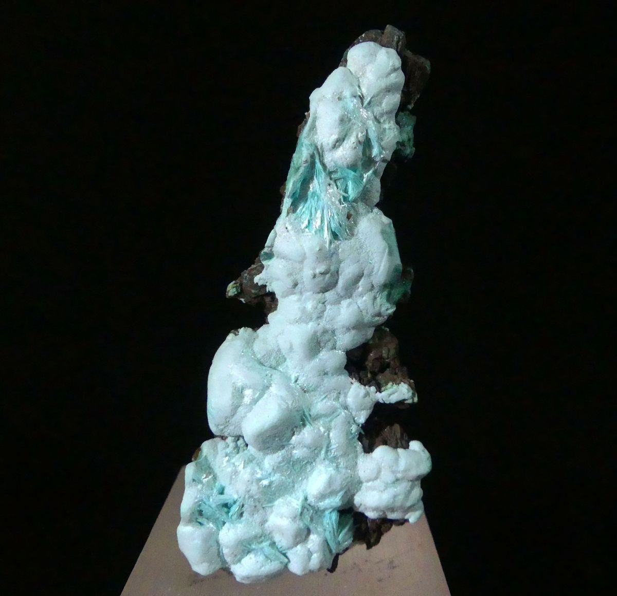 Aurichalcite On Rosasite Psm Azurite