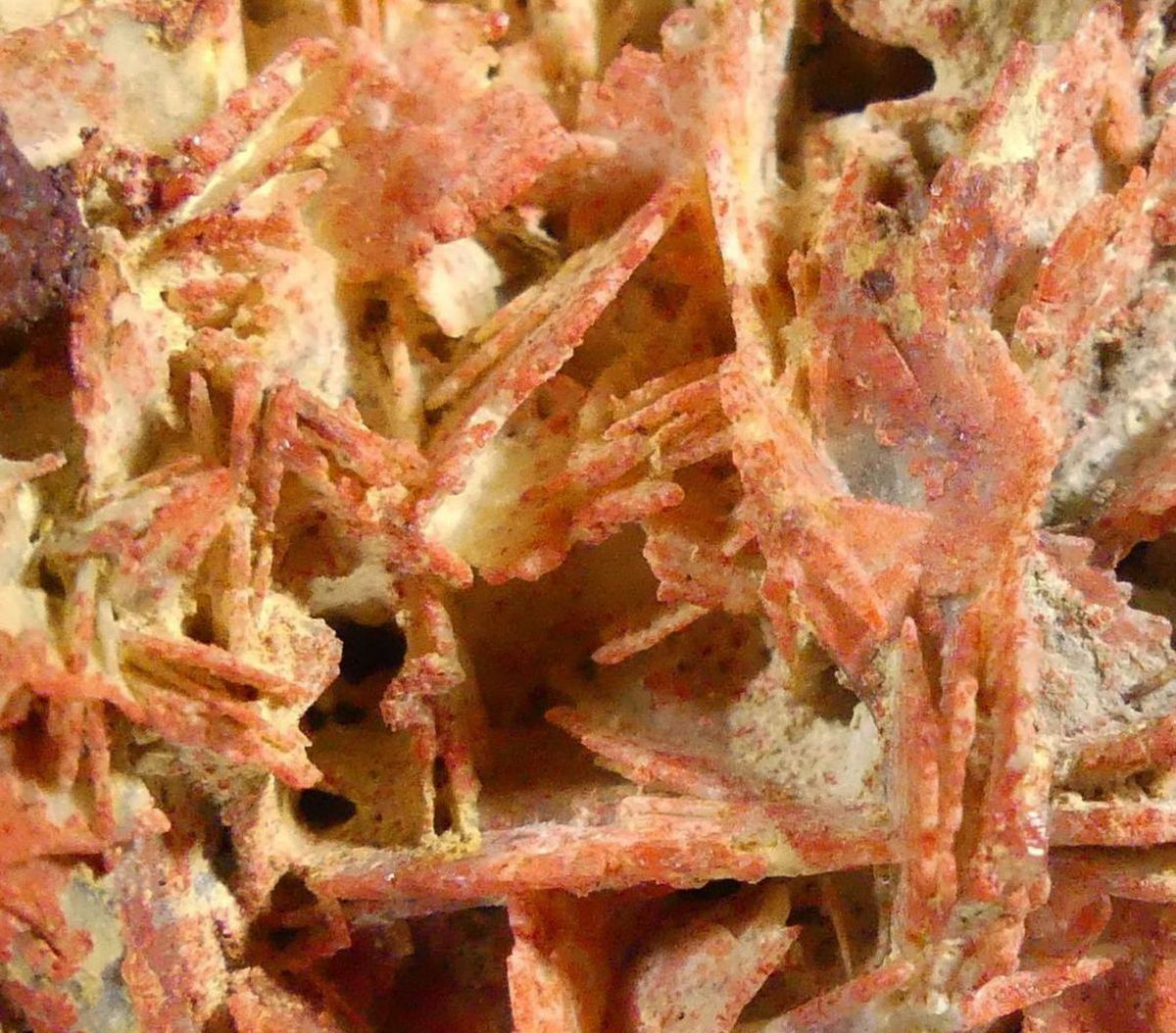 Baryte With Realgar Inclusions