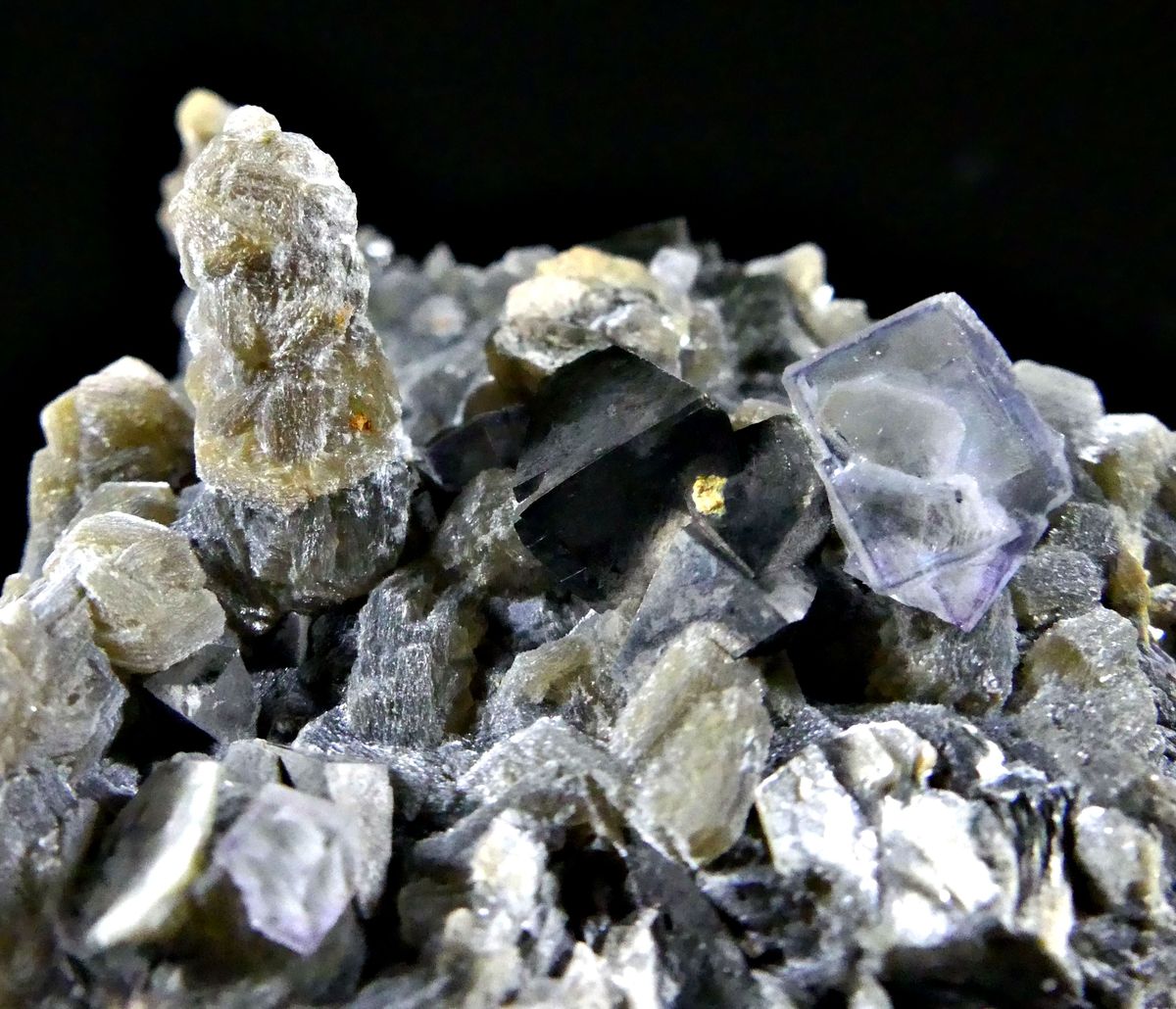 Fluorite Quartz & Arsenopyrite