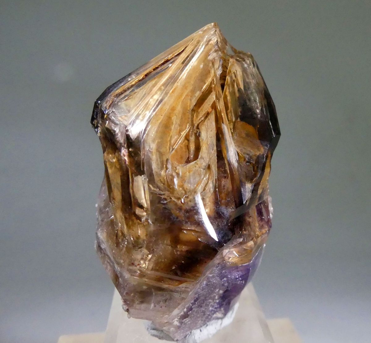 Ametrine Fensterquarz With Clay Inclusions