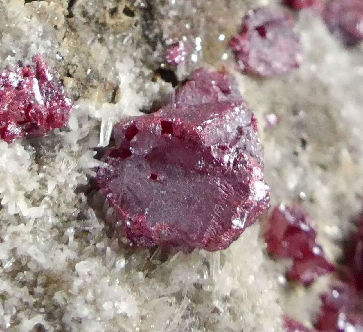 Cinnabar On Quartz