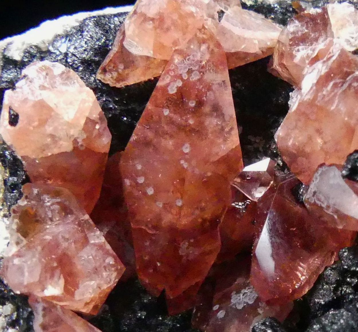 Rhodochrosite On Alabandite