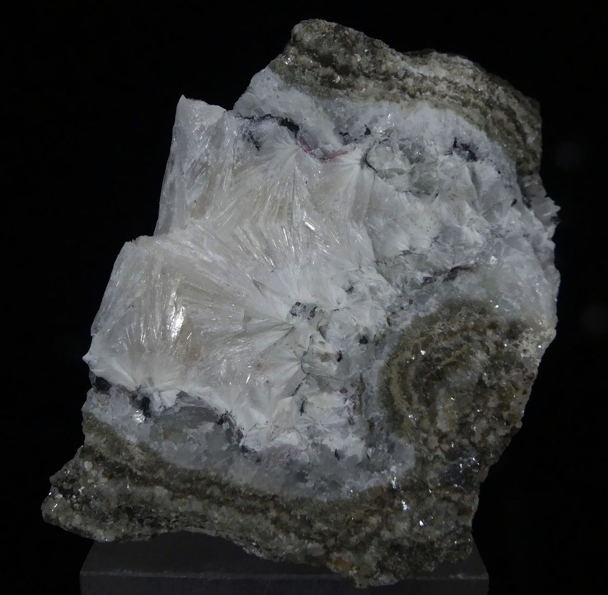 Pectolite With Julgoldite-(Fe2+)