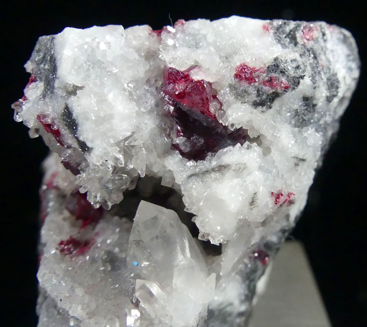 Cinnabar On Quartz