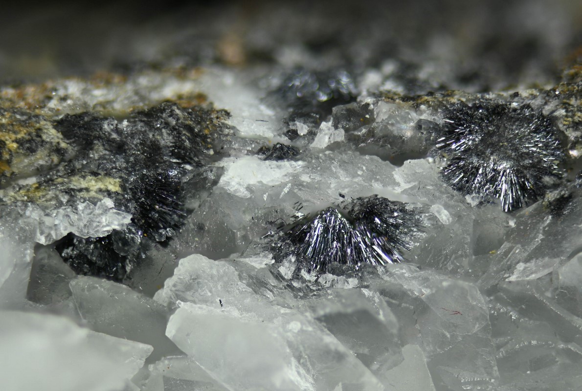 Stibnite In Calcite