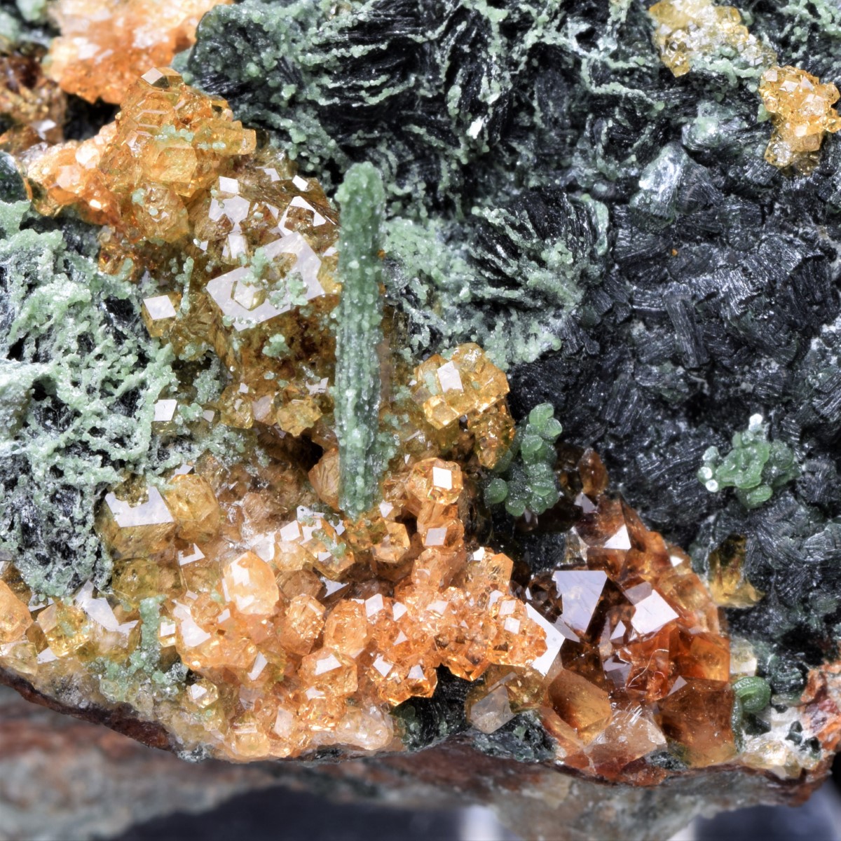 Hessonite & Clinochlore
