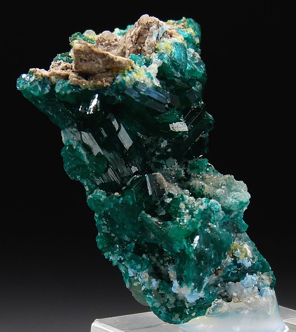 Dioptase Dolomite & Calcite