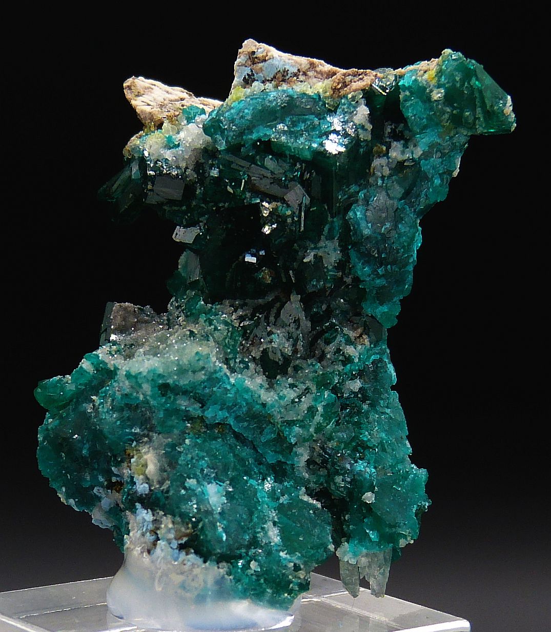 Dioptase Dolomite & Calcite