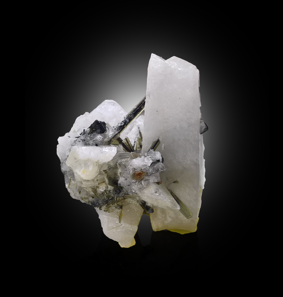 Tourmaline With Calcite