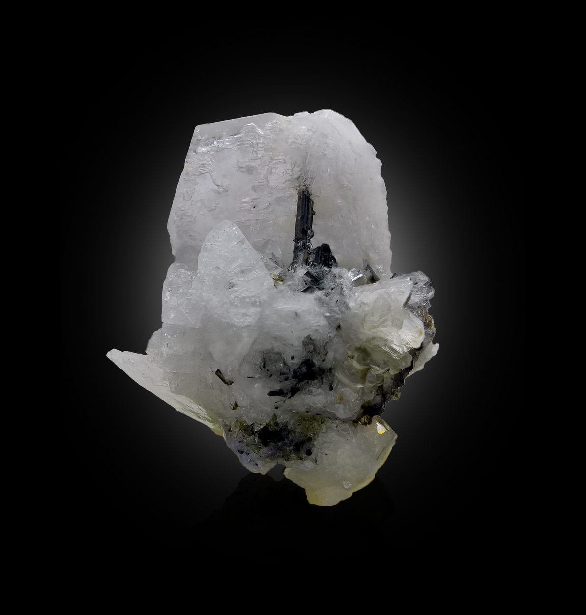 Tourmaline With Calcite