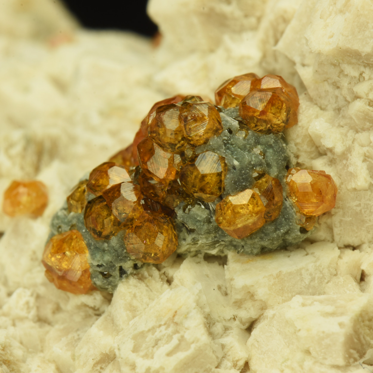 Spessartine Opal-AN Microcline