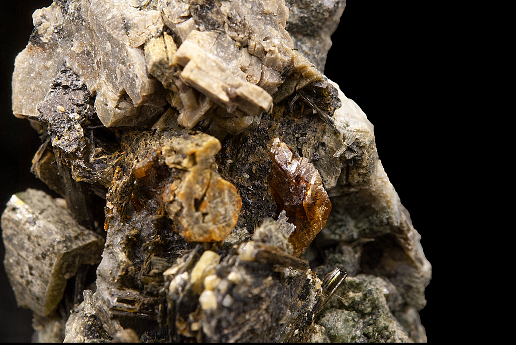 Titanite & Epidote On Fassaite