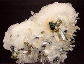 Calcite Quartz & Chalcopyrite