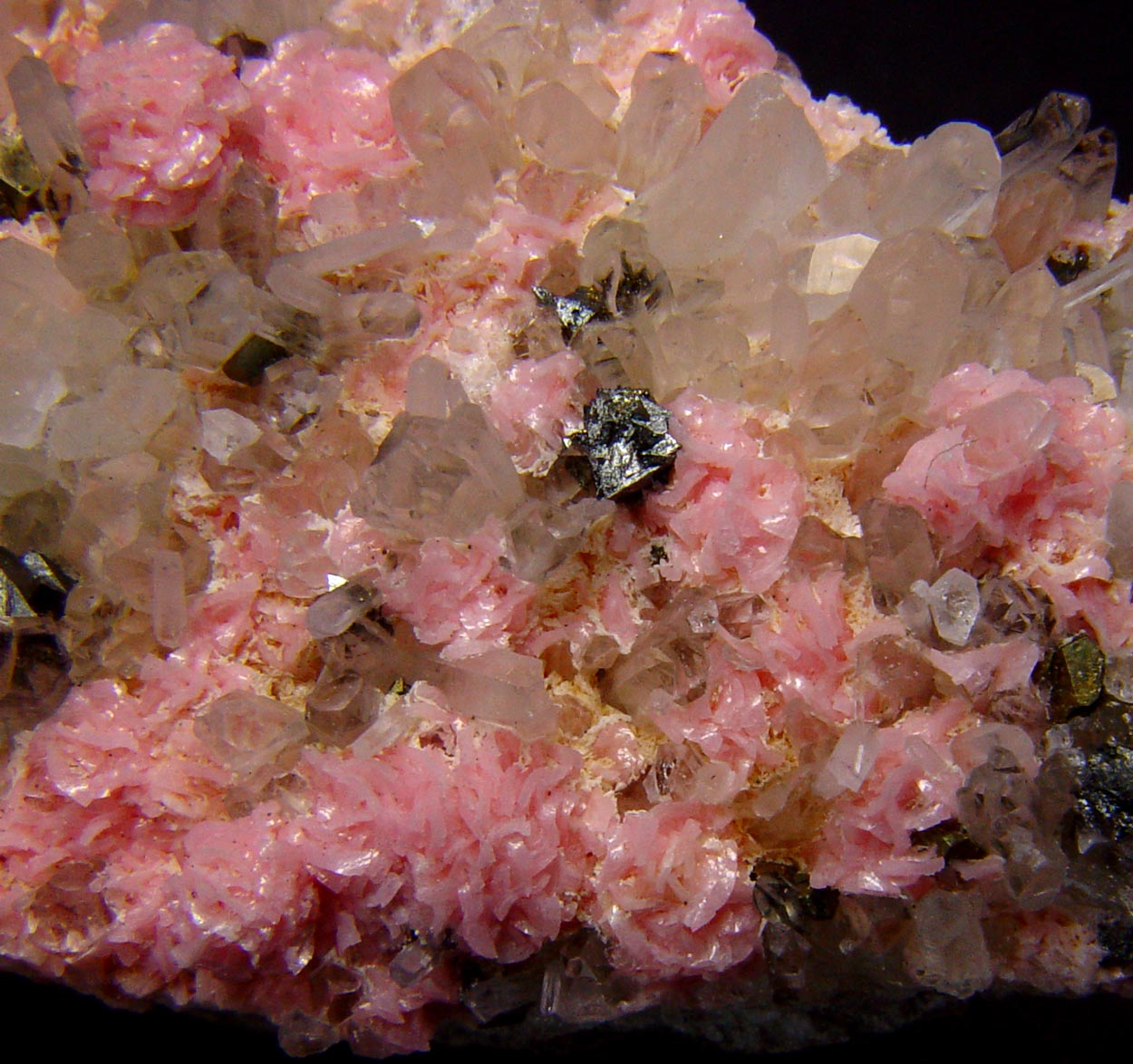 Rhodochrosite & Tetrahedrite