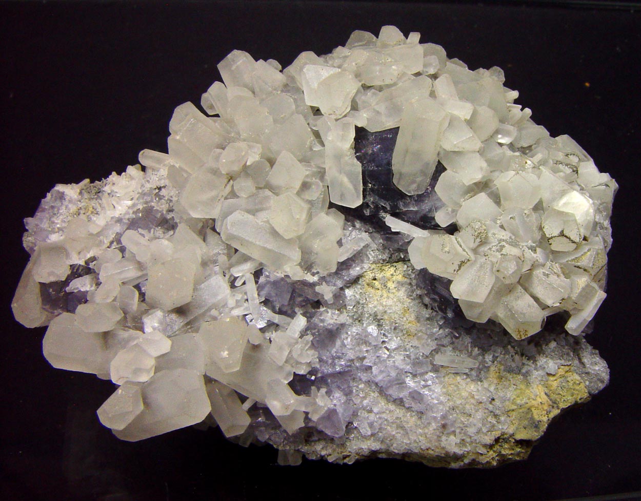 Calcite On Fluorite