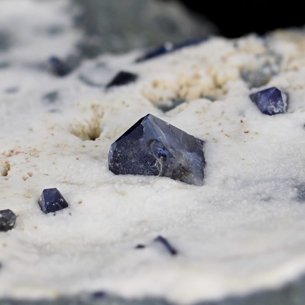 Benitoite With Joaquinite-(Ce)