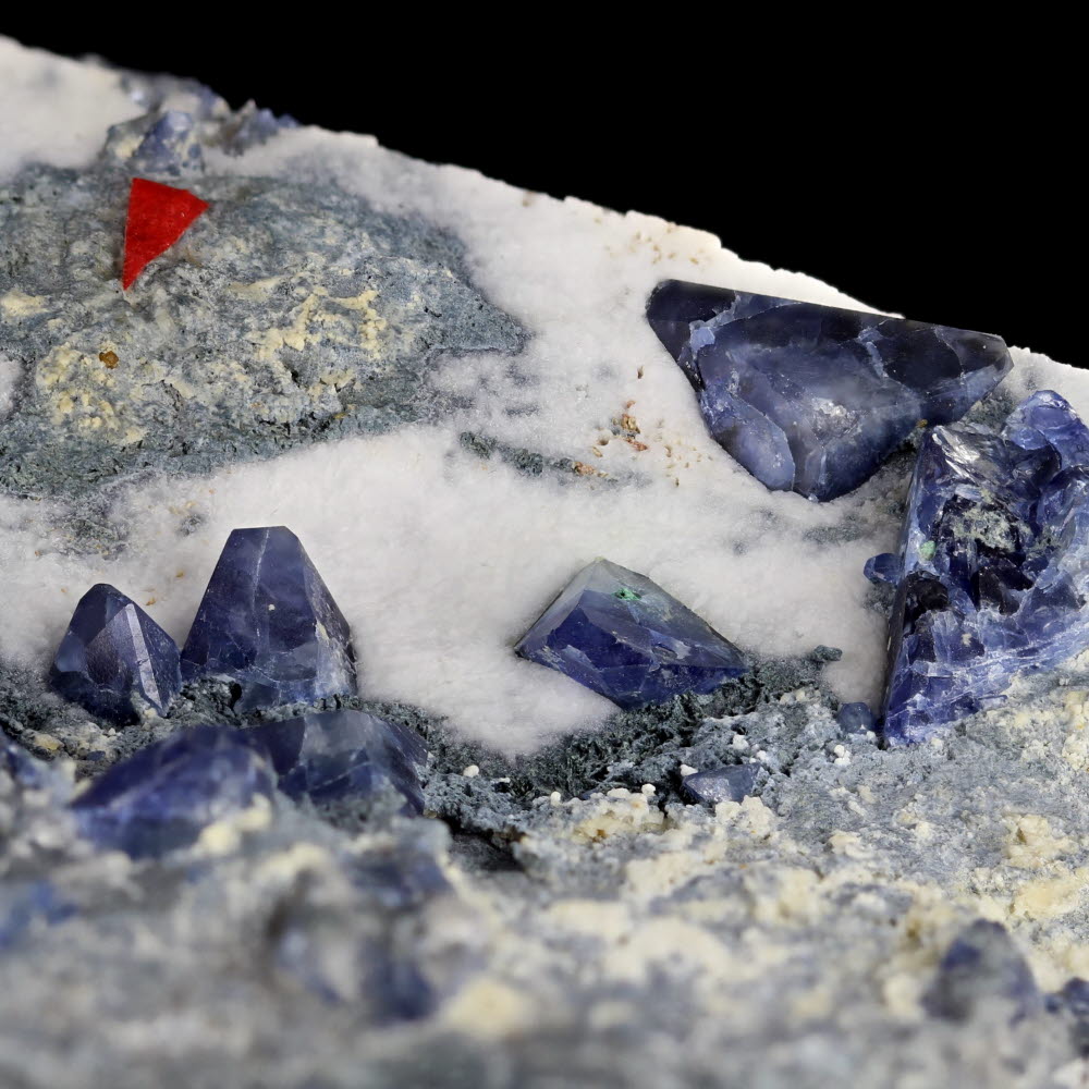 Benitoite With Joaquinite-(Ce)