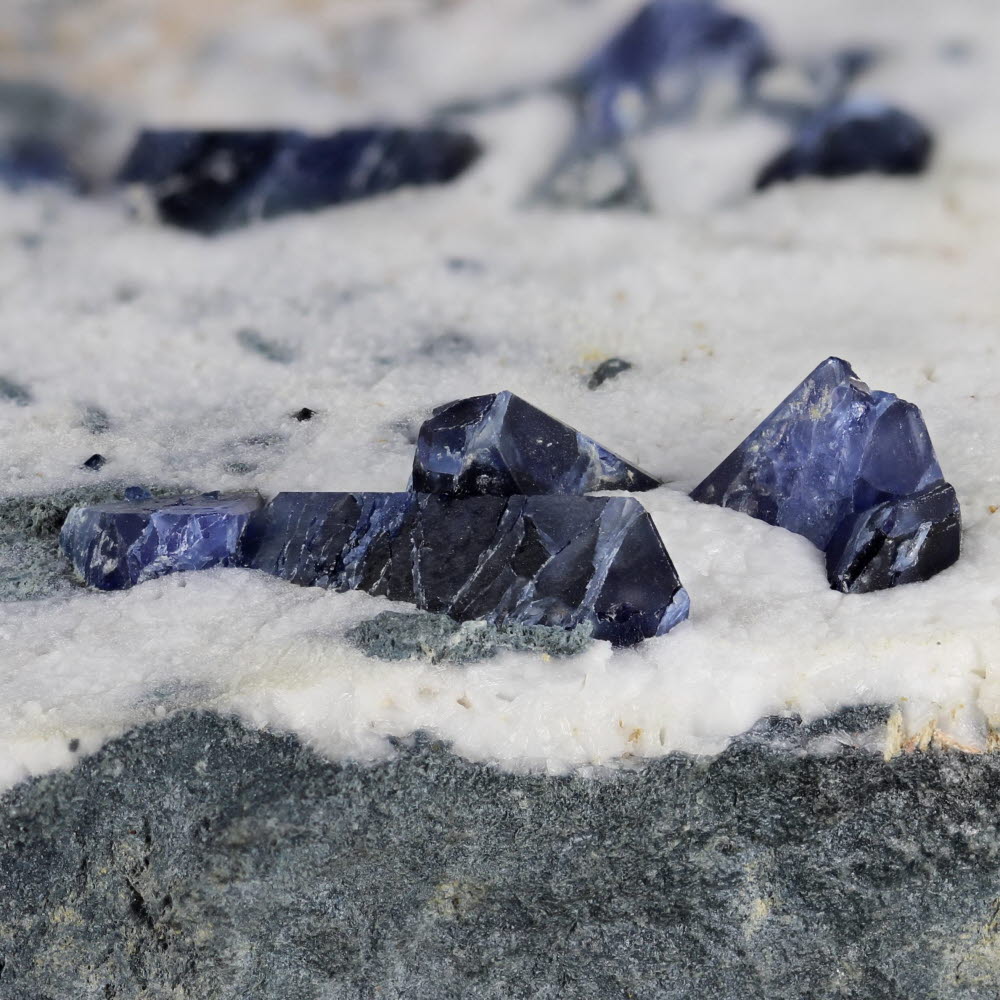 Benitoite With Joaquinite-(Ce)
