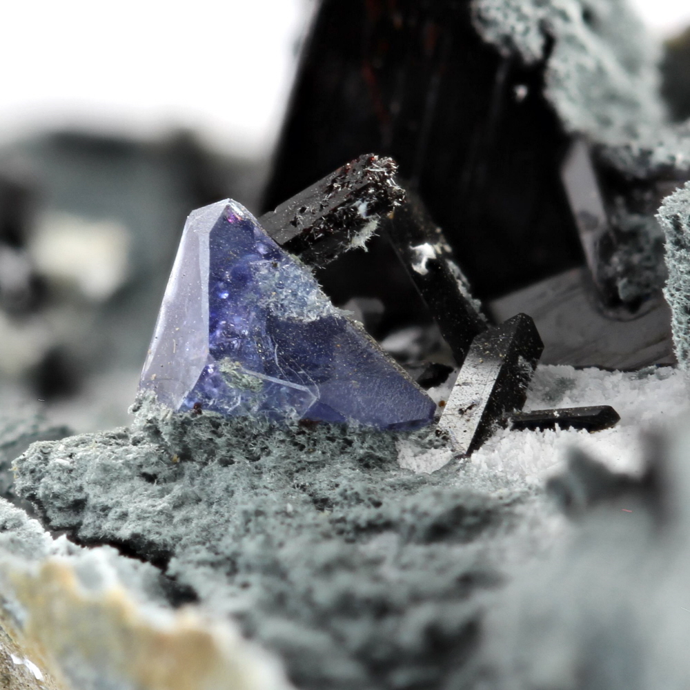 Benitoite With Neptunite & Joaquinite