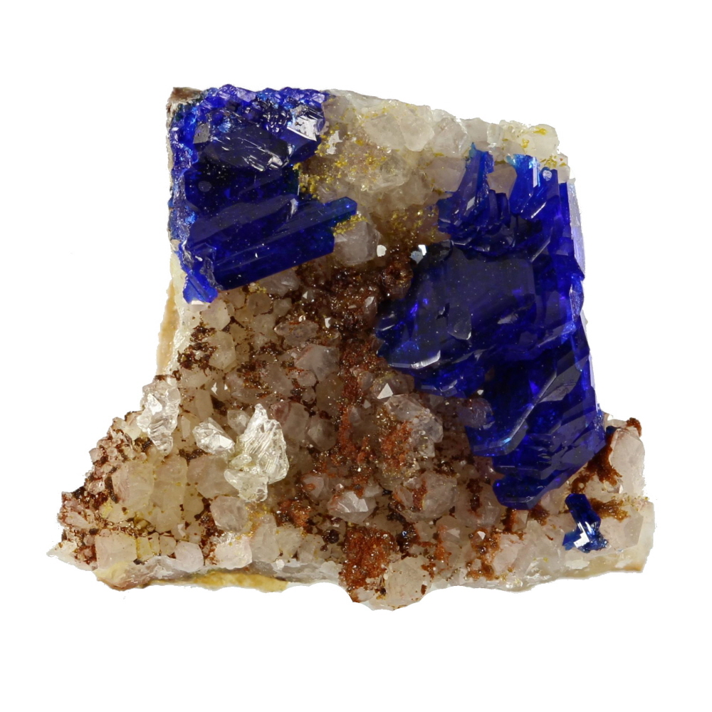 Linarite With Quartz