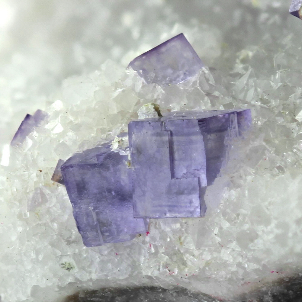 Fluorite On Quartz