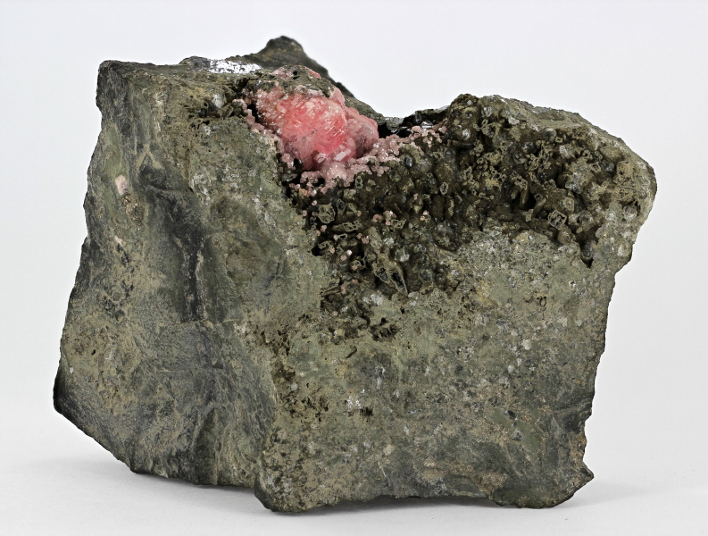 Rhodochrosite With Galena