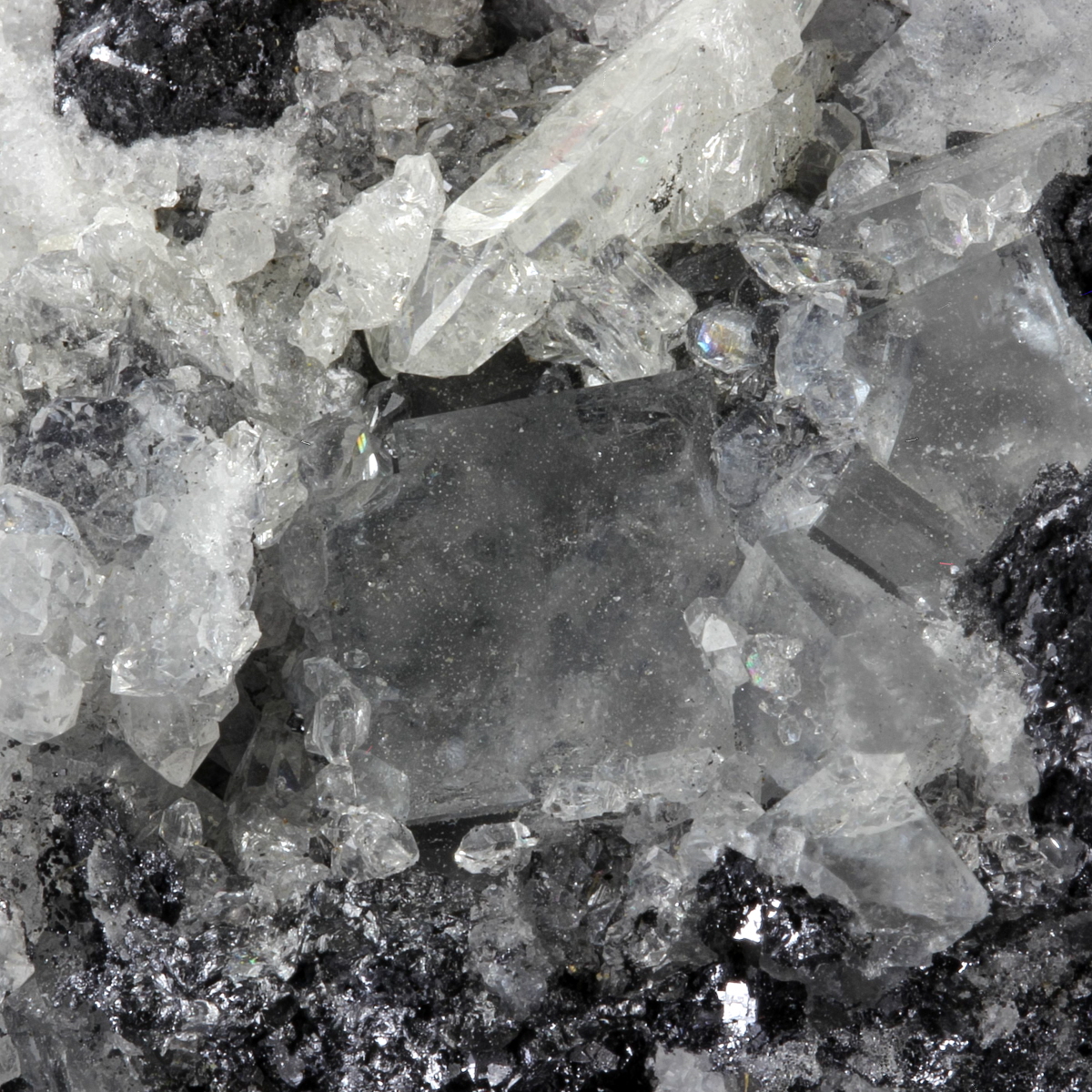 Anglesite With Fluorite