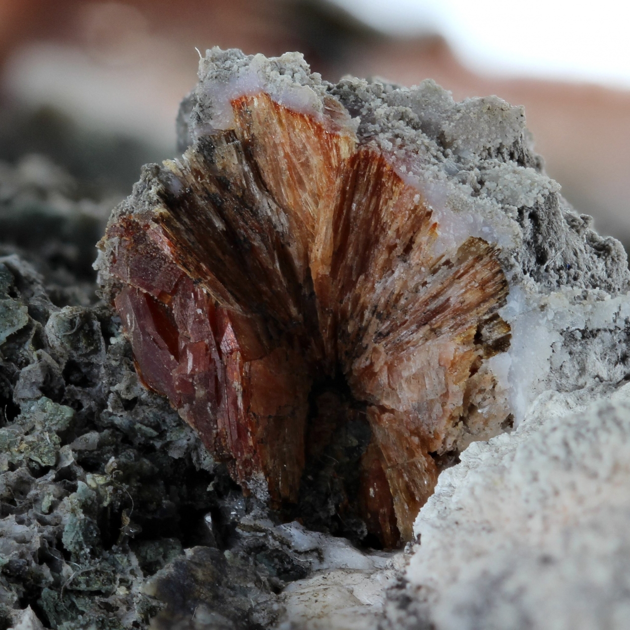 Heulandite With Celadonite