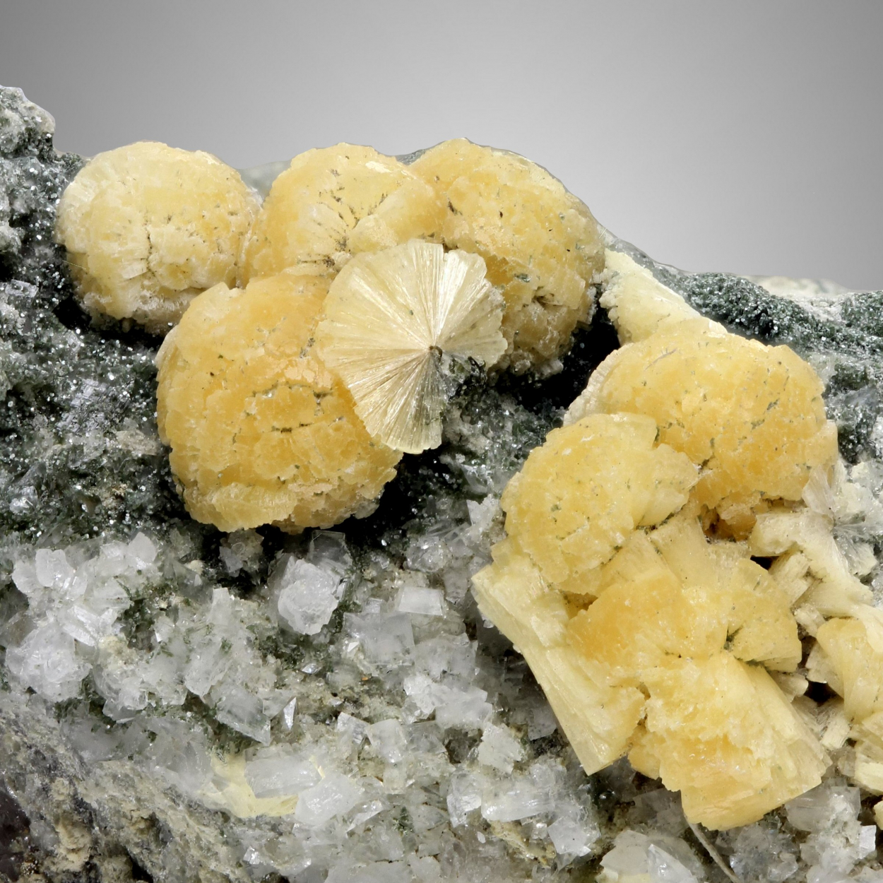 Stilbite With Quartz