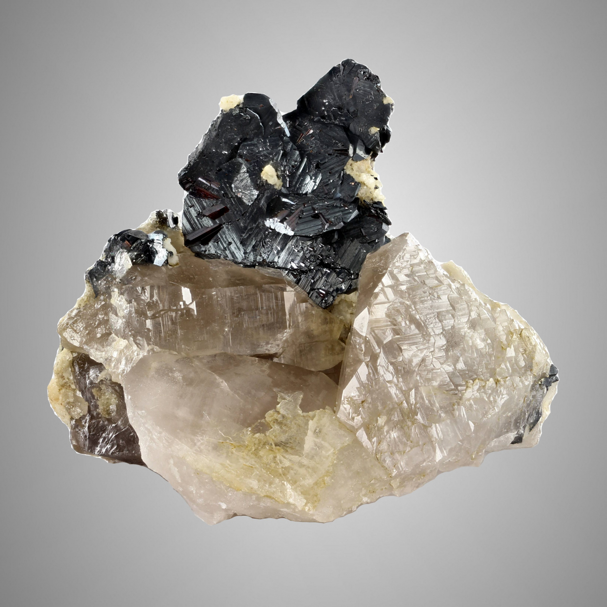 Hematite With Rutile On Quartz