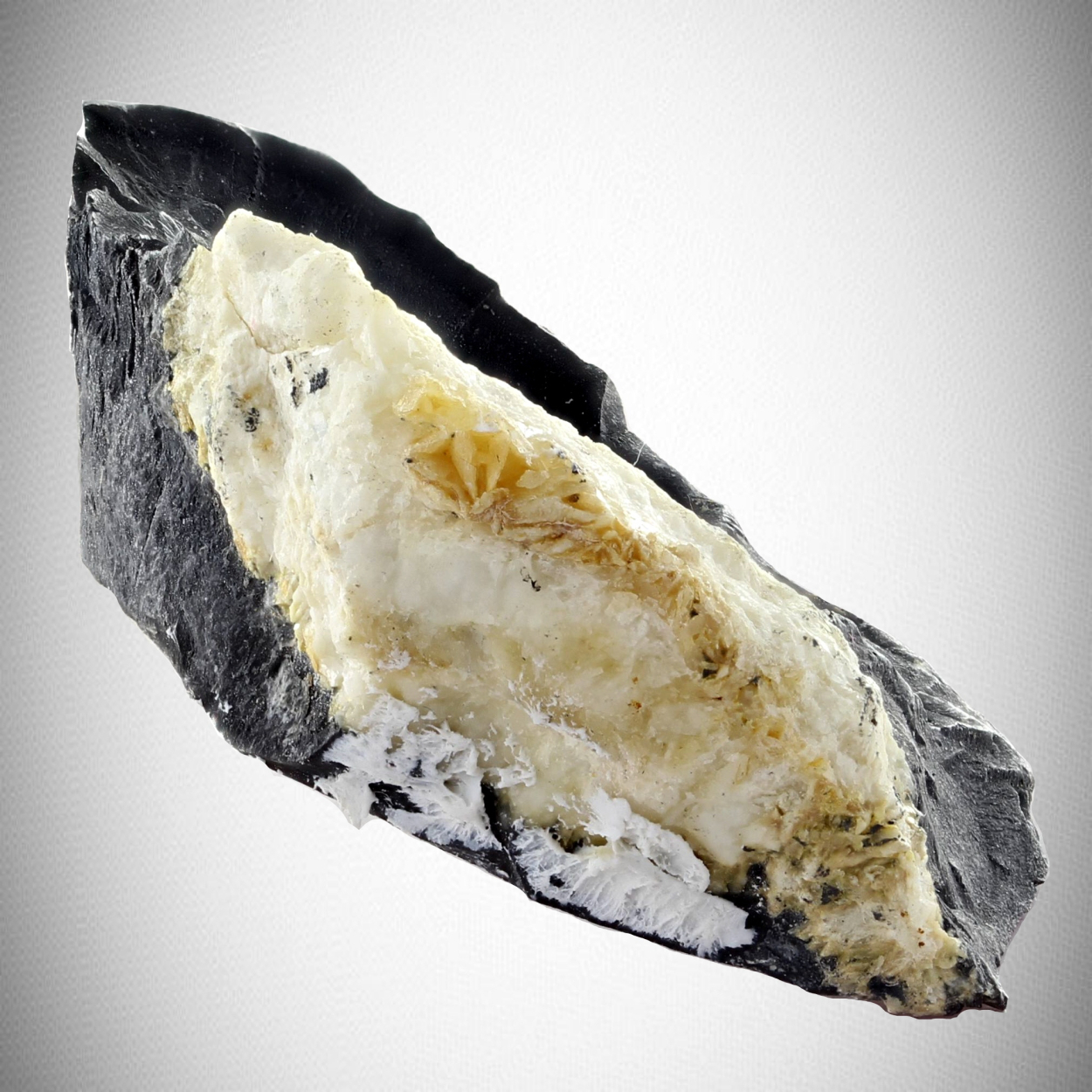 Arsenolite With Native Arsenic