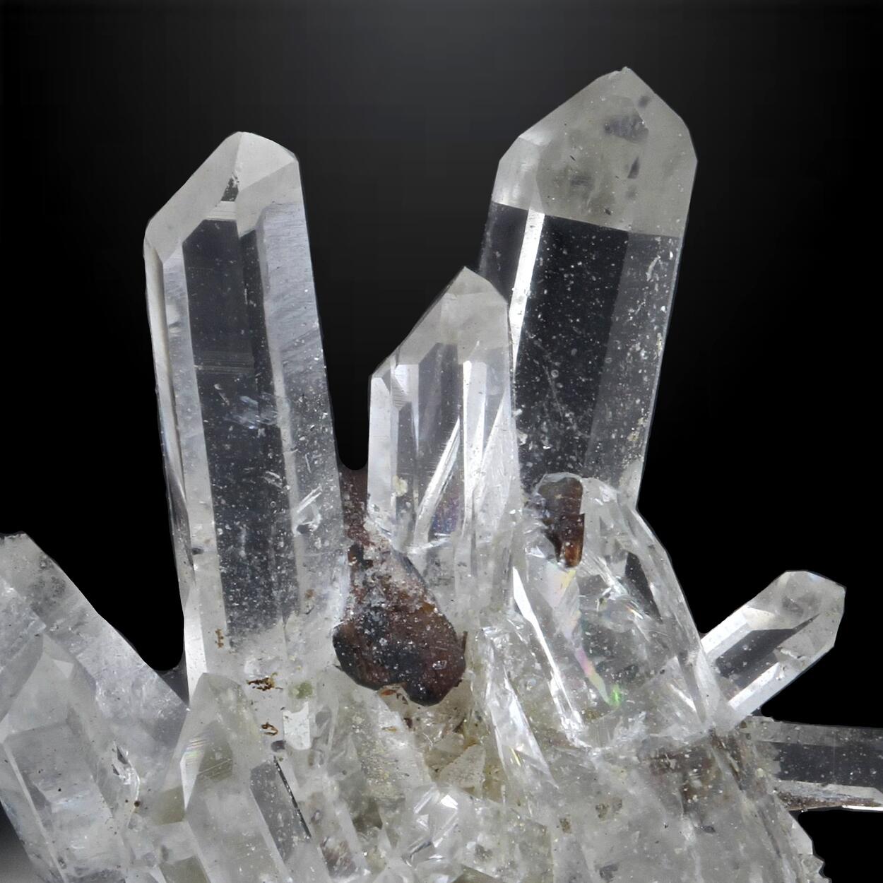 Brookite With Quartz