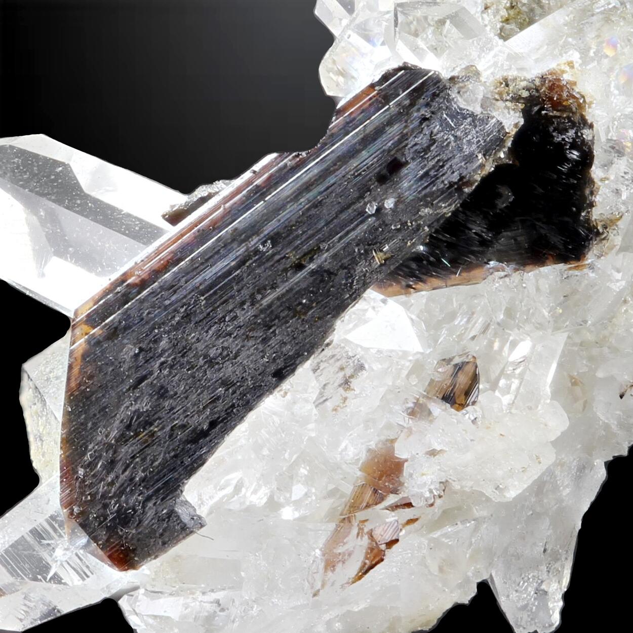 Brookite With Quartz