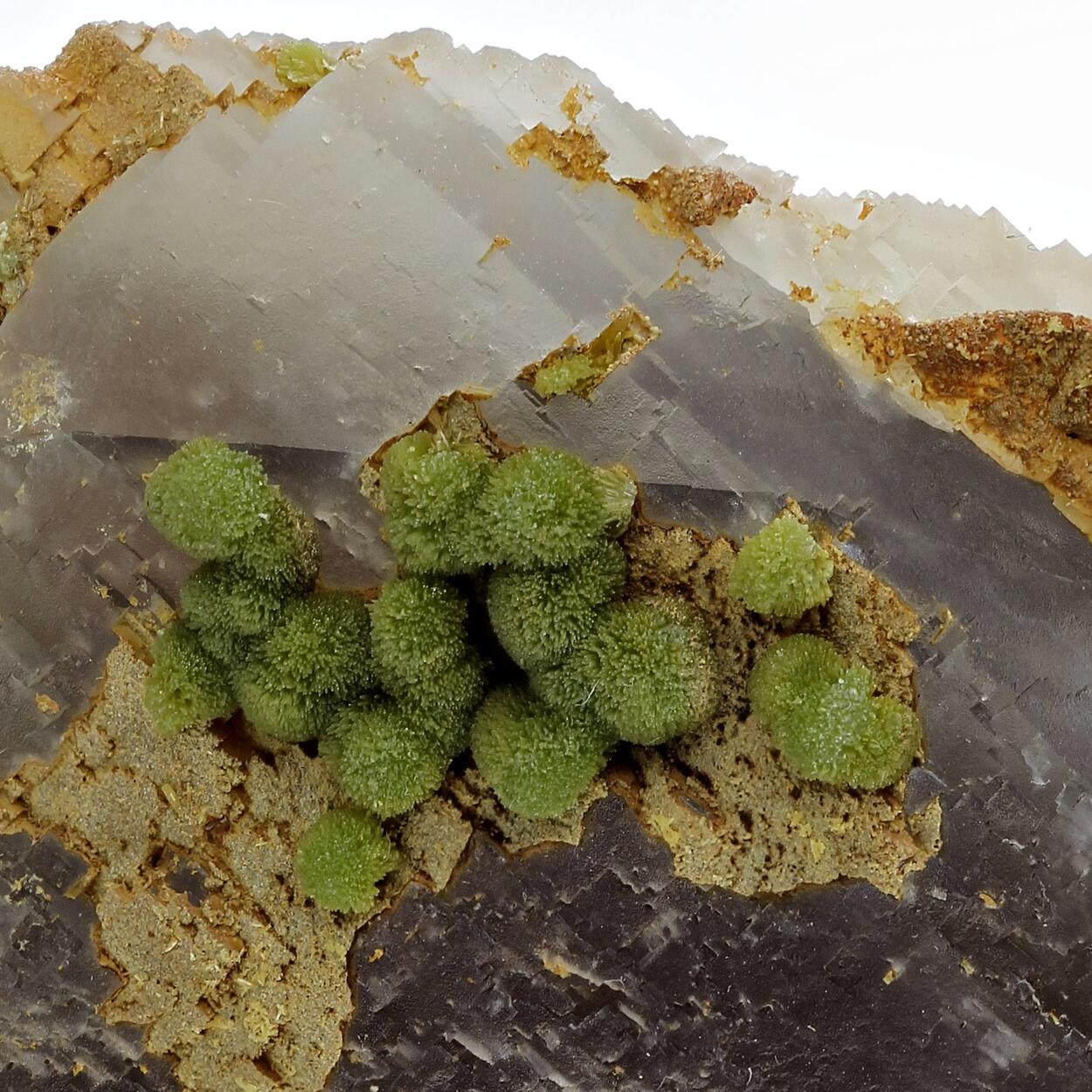 Pyromorphite With Fluorite