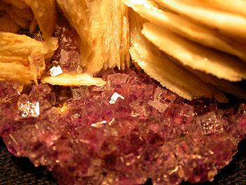 Baryte On Fluorite