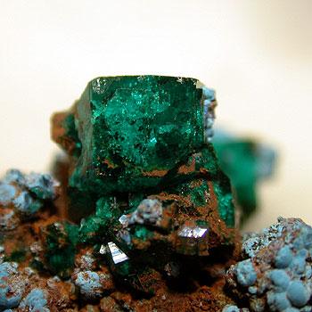 Dioptase With Shattuckite