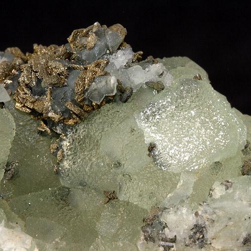 Fluorite With Pyrite Psm Pyrrhotite