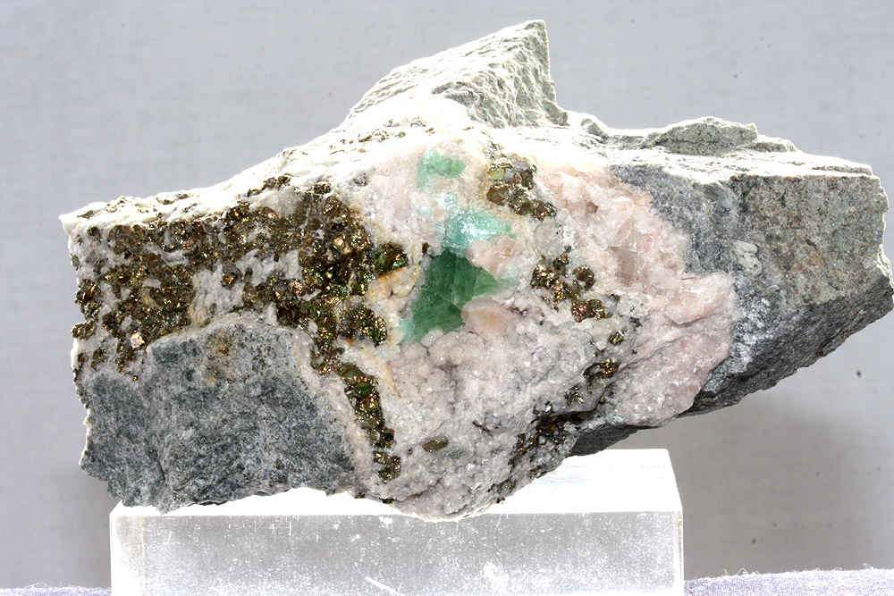 Fluorite Calcite & Pyrite