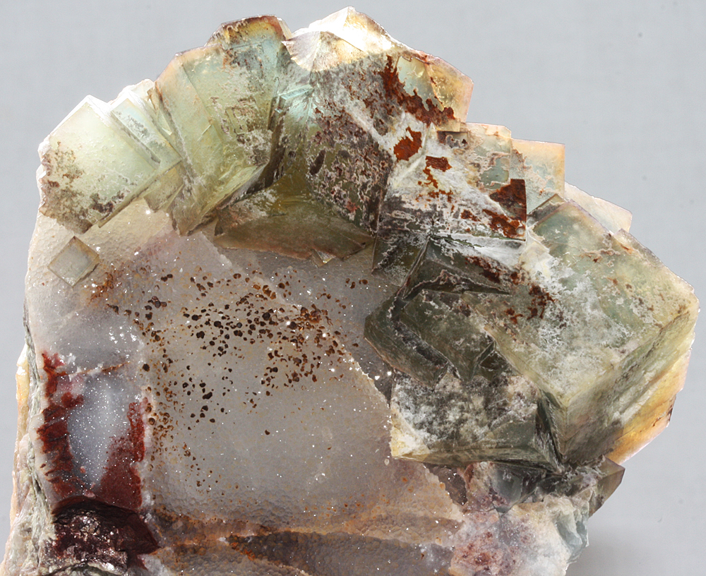 Fluorite On Quartz