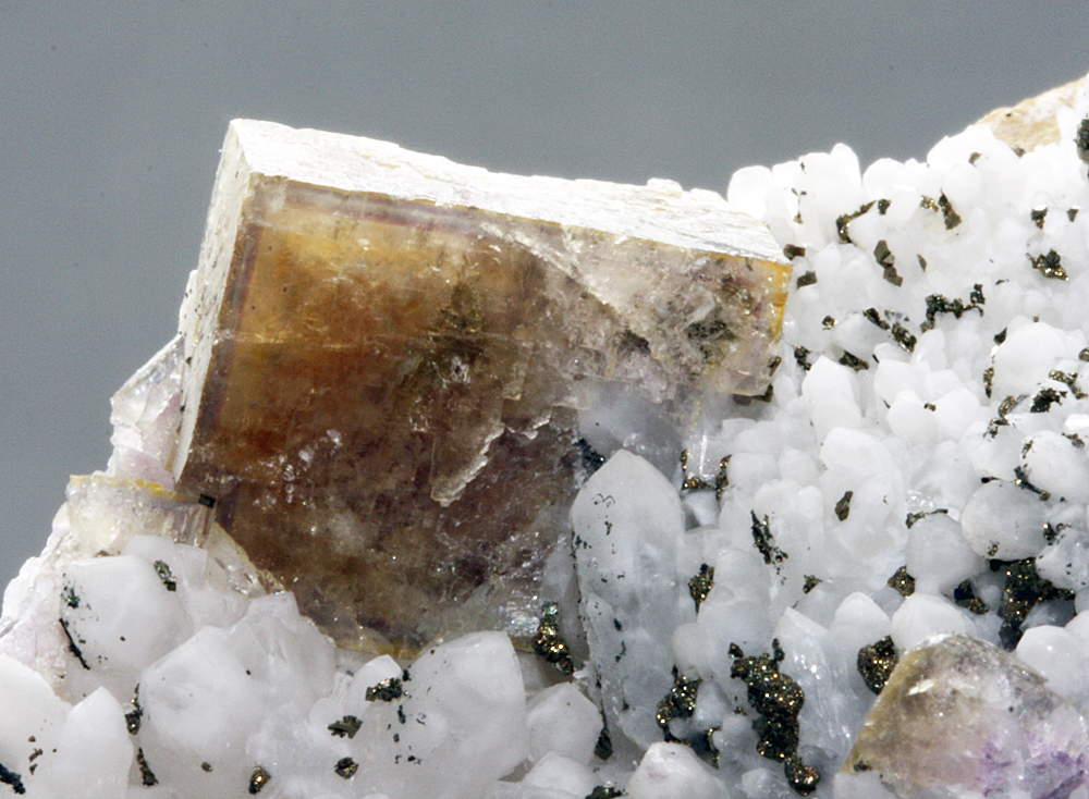 Fluorite Quartz & Chalcopyrite