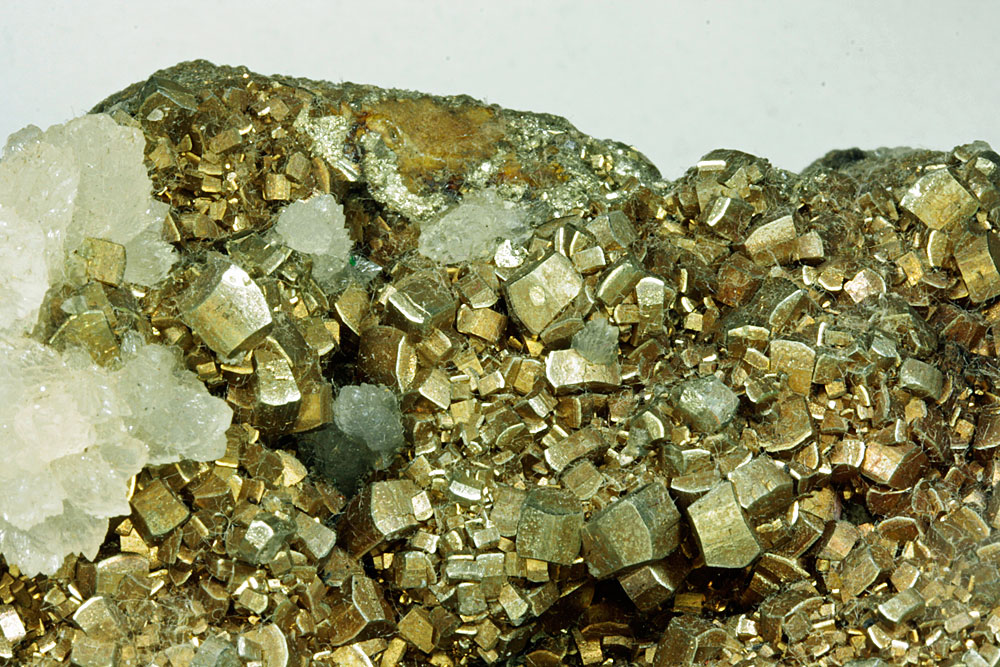 Calcite On Pyrite