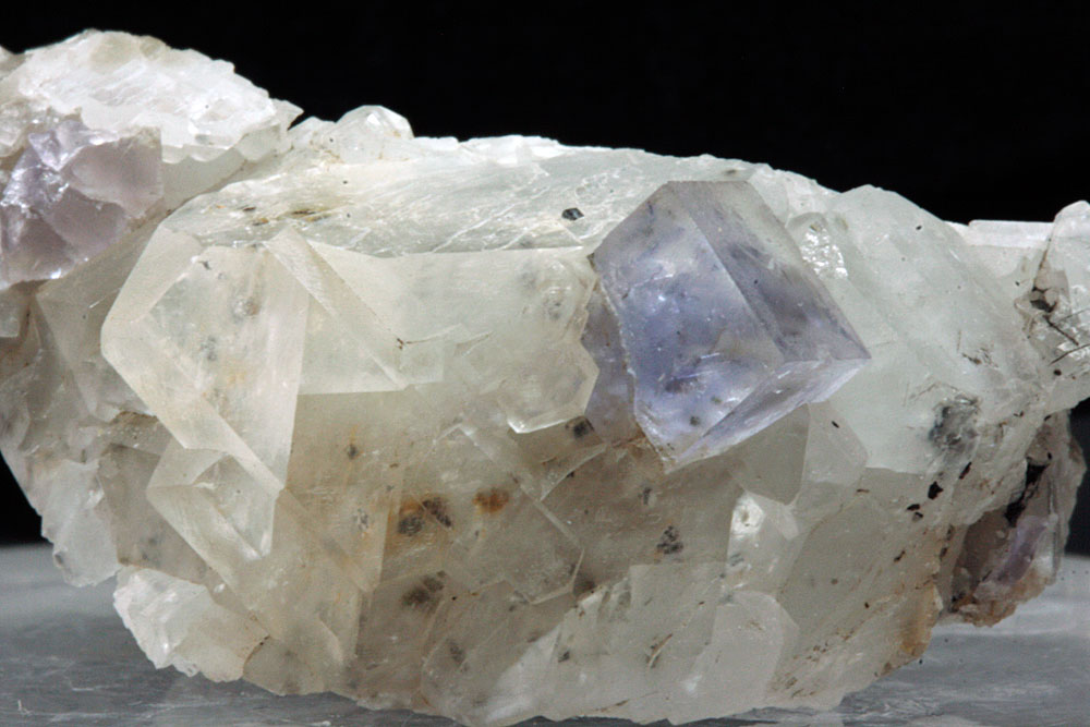 Fluorite On Calcite