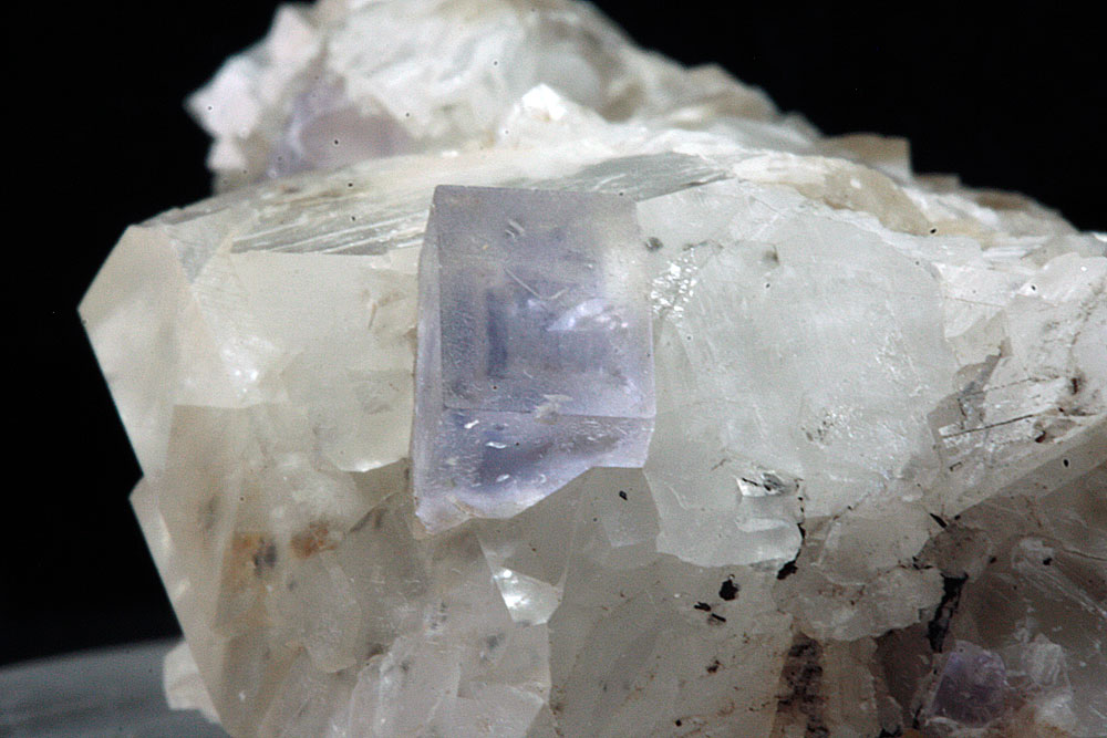 Fluorite On Calcite