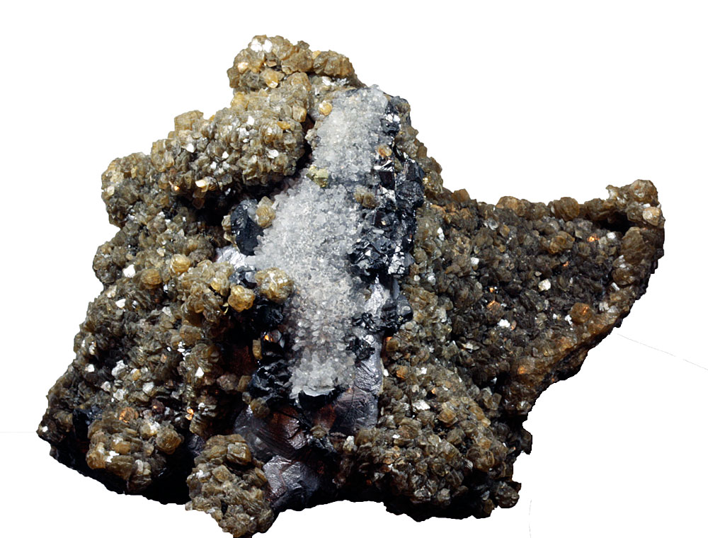 Siderite Psm Pyrrhotite Sphalerite & Galena