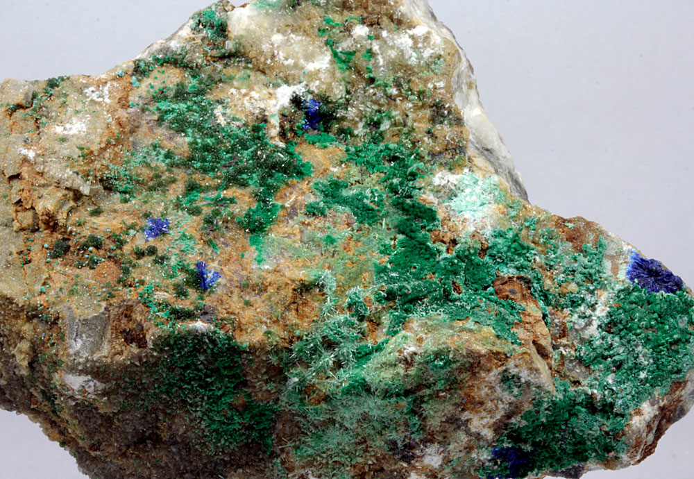 Zincolivenite Duftite Malachite & Azurite