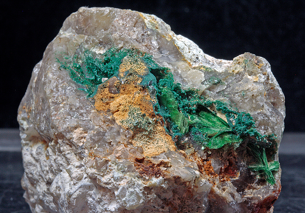 Metatorbernite & Pseudomalachite
