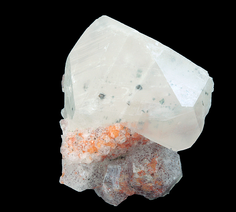 Calcite On Analcime