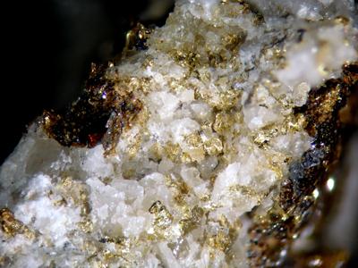 Gold With Sphalerite