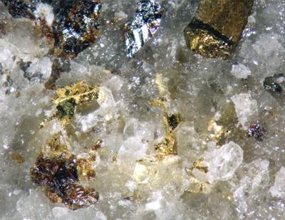 Gold With Sphalerite